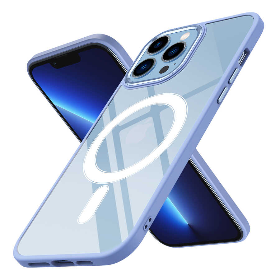 Cepax Chrome Magsafe iPhone 12 Pro Max Kablosuz Şarj Özellikli Silikon Telefon Kılıfı - 13
