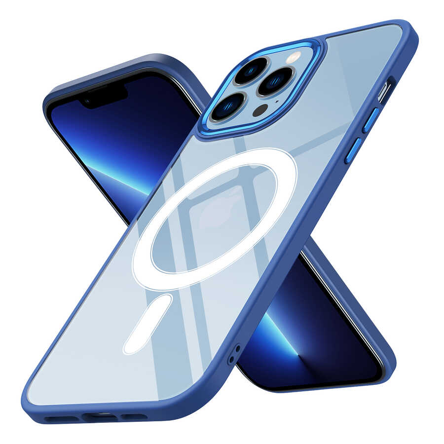 Cepax Chrome Magsafe iPhone 12 Pro Max Kablosuz Şarj Özellikli Silikon Telefon Kılıfı - 10