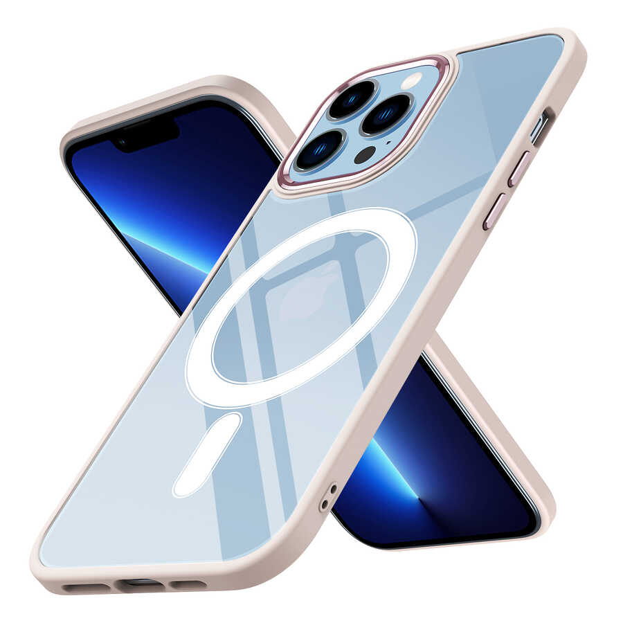 Cepax Chrome Magsafe iPhone 12 Pro Max Kablosuz Şarj Özellikli Silikon Telefon Kılıfı - 11