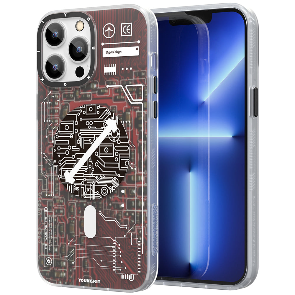 YoungKit Technology Serisi iPhone 12 Pro Max Kılıf Telefon Kılıfı- - 13