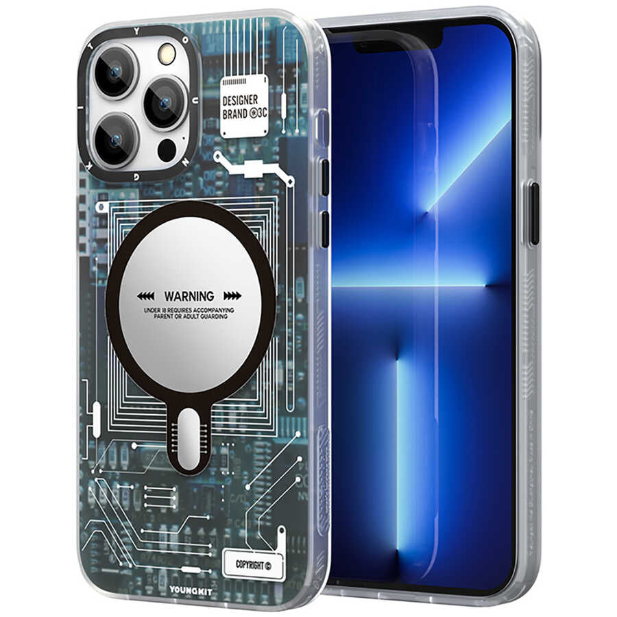 YoungKit Technology Serisi iPhone 12 Pro Max Kılıf Telefon Kılıfı- - 11