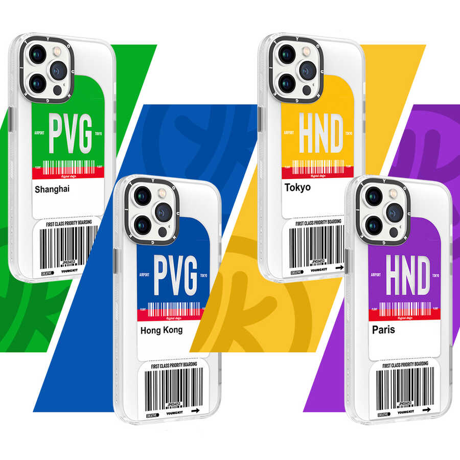 YoungKit Any Time Trip Serisi iPhone 12 Pro Max Telefon Kılıfı - 8