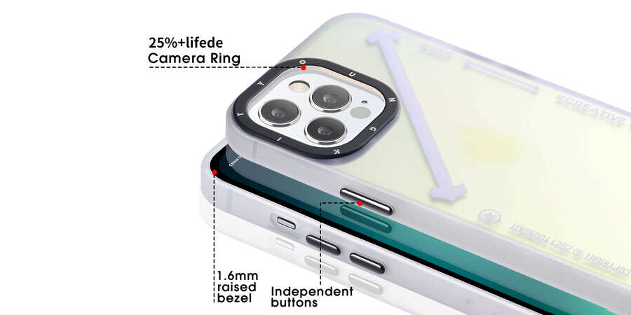 YoungKit Fashion Culture Time Serisi iPhone 12 Pro Max Telefon Kılıfı - 9
