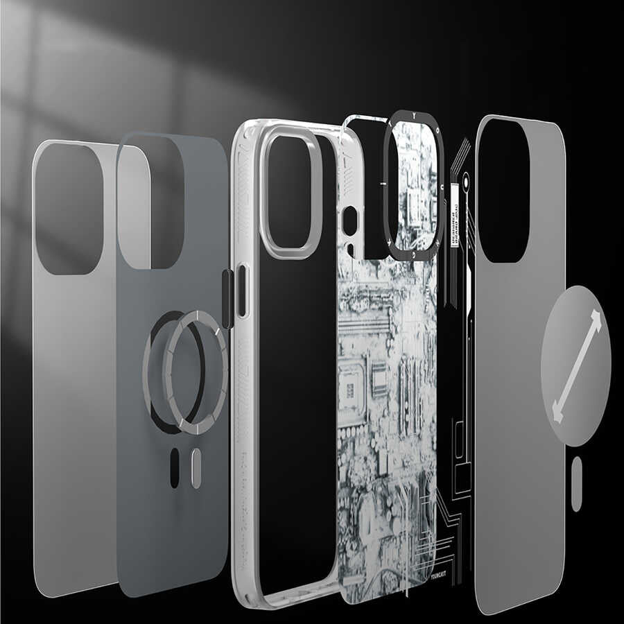 YoungKit Technology Serisi iPhone 12 Pro Max Kılıf Telefon Kılıfı- - 10