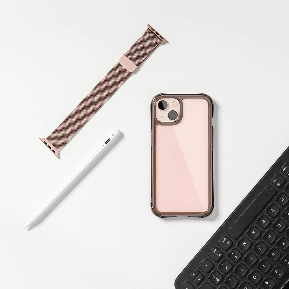Switcheasy Alos iPhone 13 Anti-Mikrobiyal Şok Önleyicili Şeffaf Lisanslı Kılıf