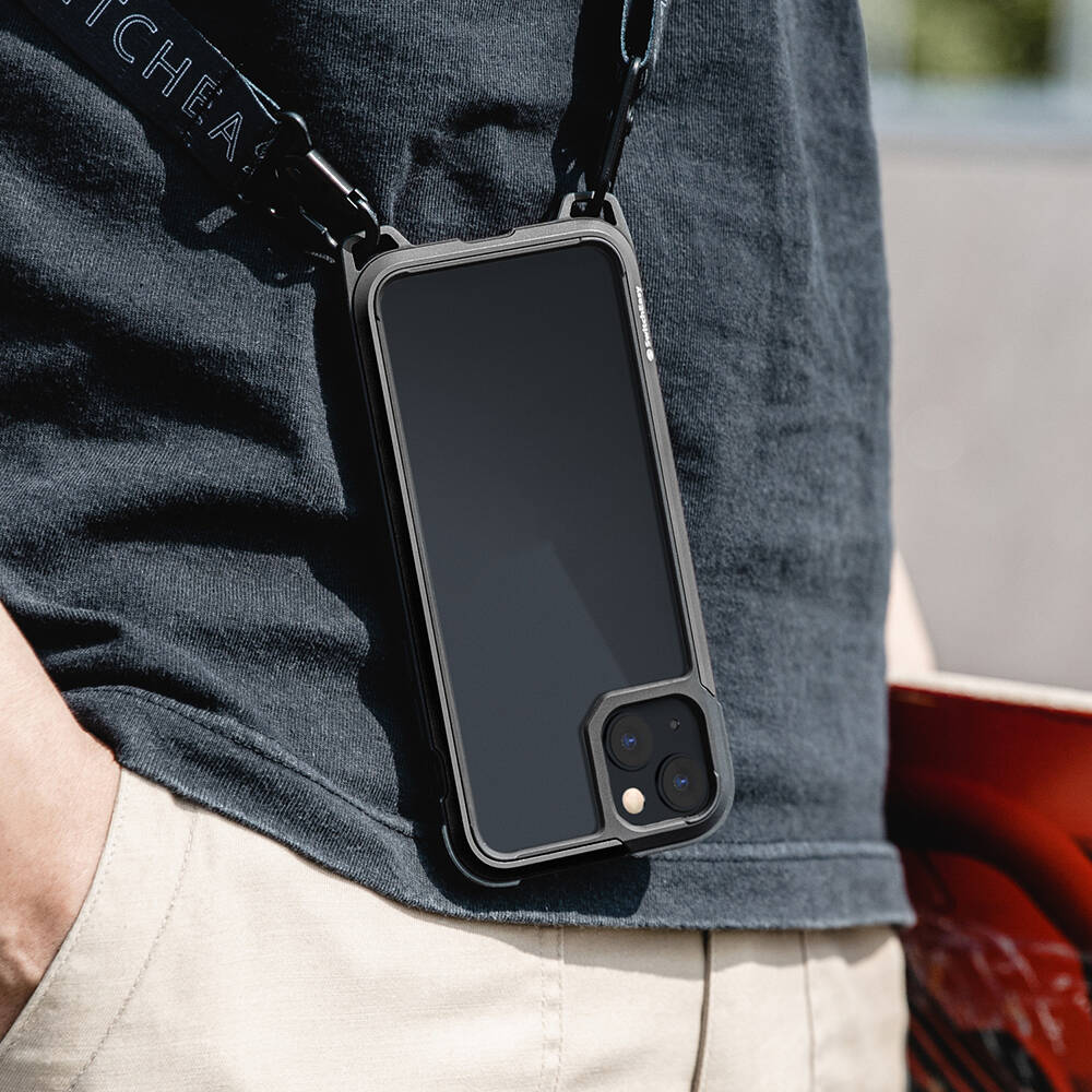 Switcheasy Odyssey iPhone 13 Boyun Askılı Kompozit Tasarımlı Şok Önleyicili Lisanslı Kılıf
