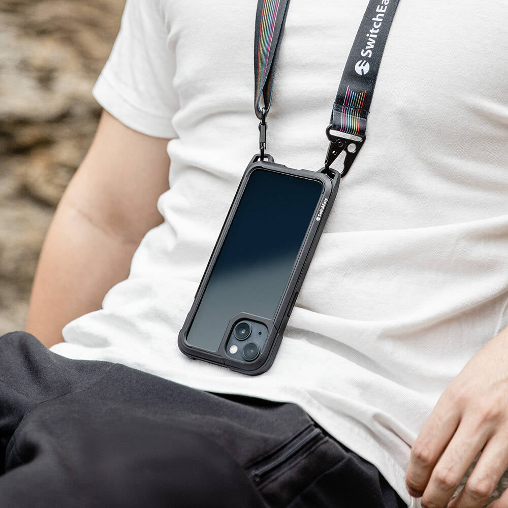 Switcheasy Odyssey iPhone 13 Boyun Askılı Kompozit Tasarımlı Şok Önleyicili Lisanslı Kılıf