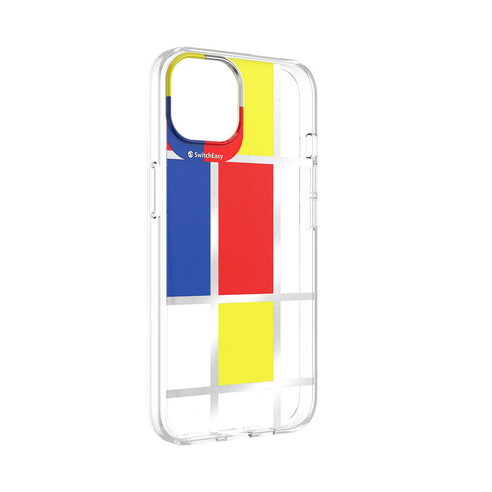 Switcheasy Artist Mondrian iPhone 13 Çift IMD Baskılı Lisanslı Kılıf