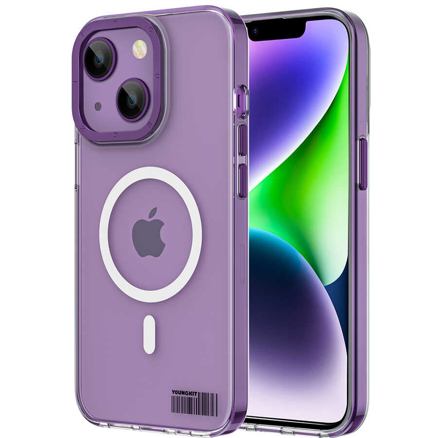 Youngkit Coloured Glaze Serisi iPhone 13 Magsafe Şarj Özellikli Telefon Kılıfı - 2