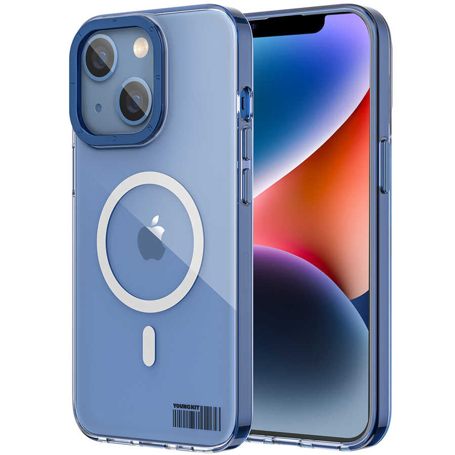 Youngkit Coloured Glaze Serisi iPhone 13 Magsafe Şarj Özellikli Telefon Kılıfı - 4