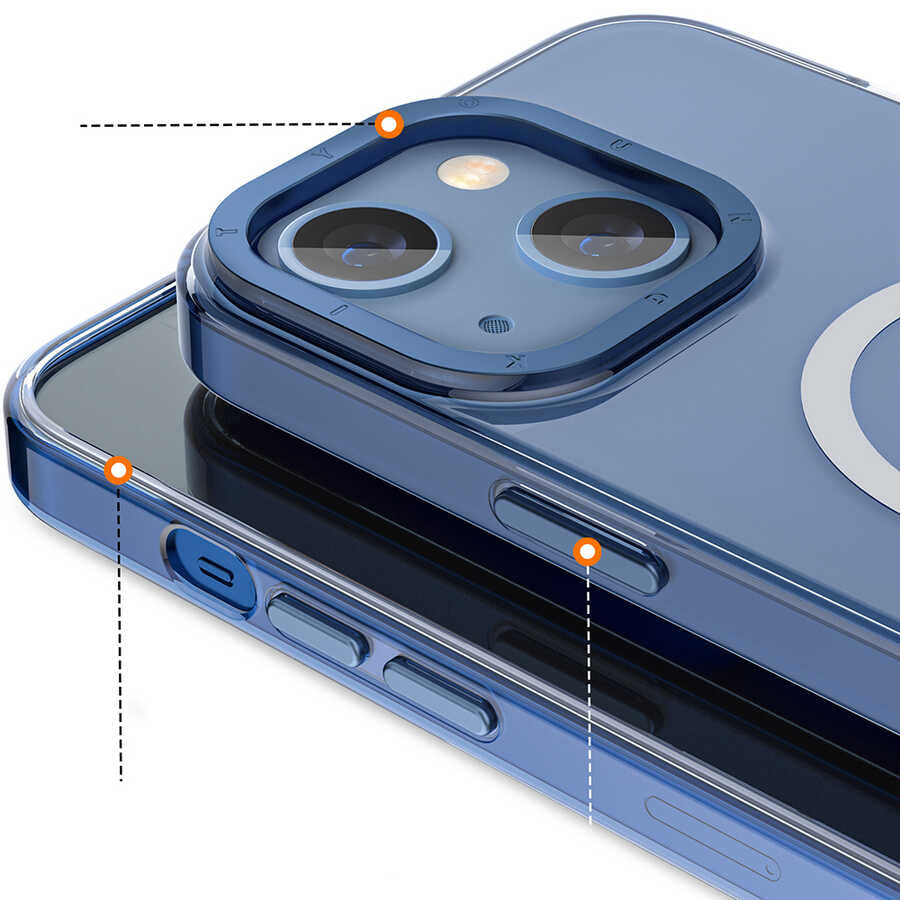 Youngkit Coloured Glaze Serisi iPhone 13 Magsafe Şarj Özellikli Telefon Kılıfı - 8