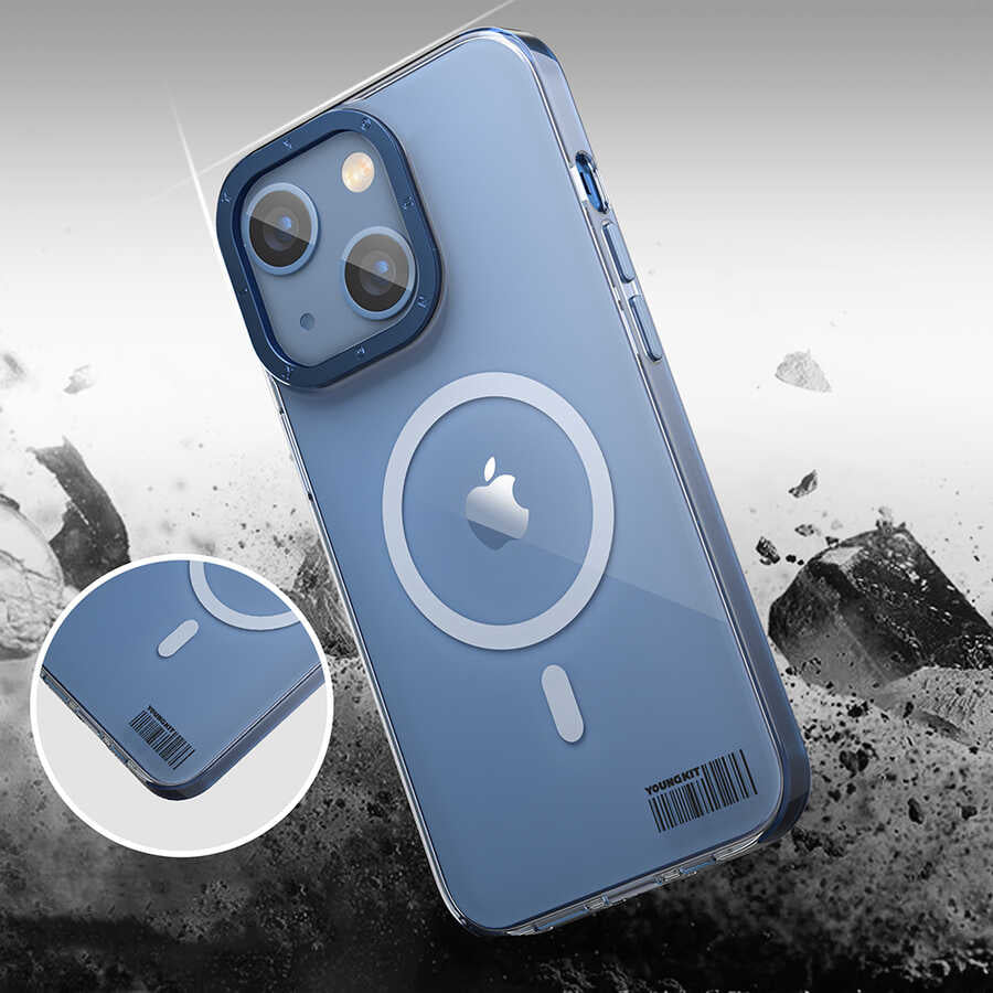 Youngkit Coloured Glaze Serisi iPhone 13 Magsafe Şarj Özellikli Telefon Kılıfı - 9