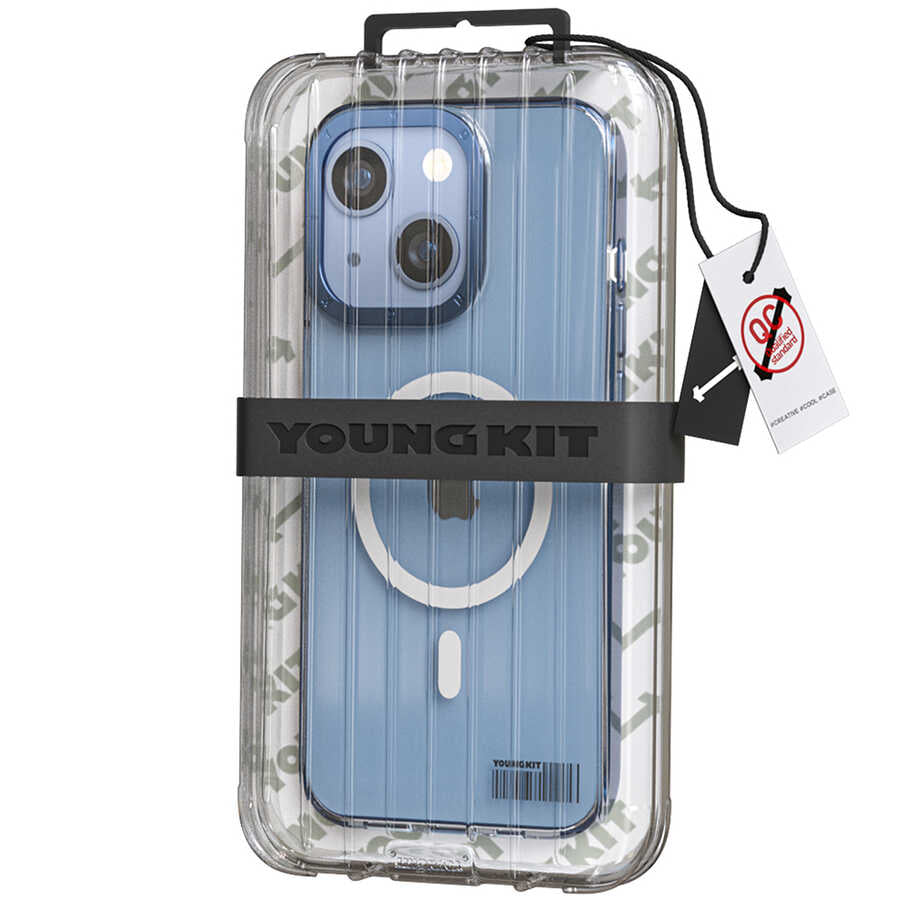 Youngkit Coloured Glaze Serisi iPhone 13 Magsafe Şarj Özellikli Telefon Kılıfı - 5