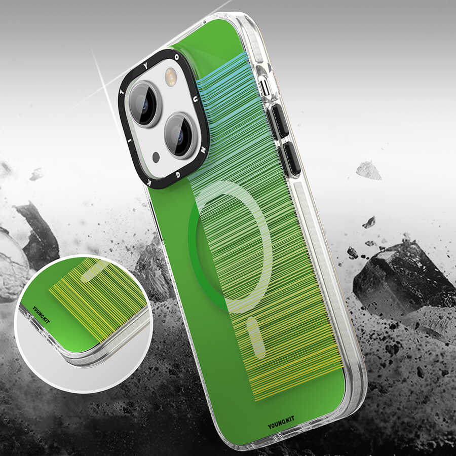 Youngkit Pure Serisi iPhone 13 Magsafe Şarj Özellikli Telefon Kılıfı - 7