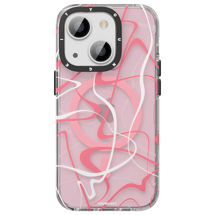 Youngkit Water-Ink Serisi iPhone 13 Magsafe Şarj Özellikli Telefon Kılıfı - 6