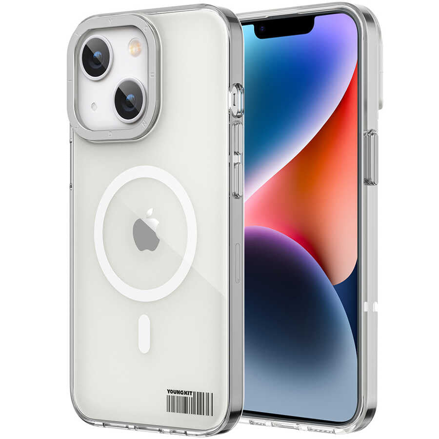 Youngkit Coloured Glaze Serisi iPhone 13 Magsafe Şarj Özellikli Telefon Kılıfı - 3