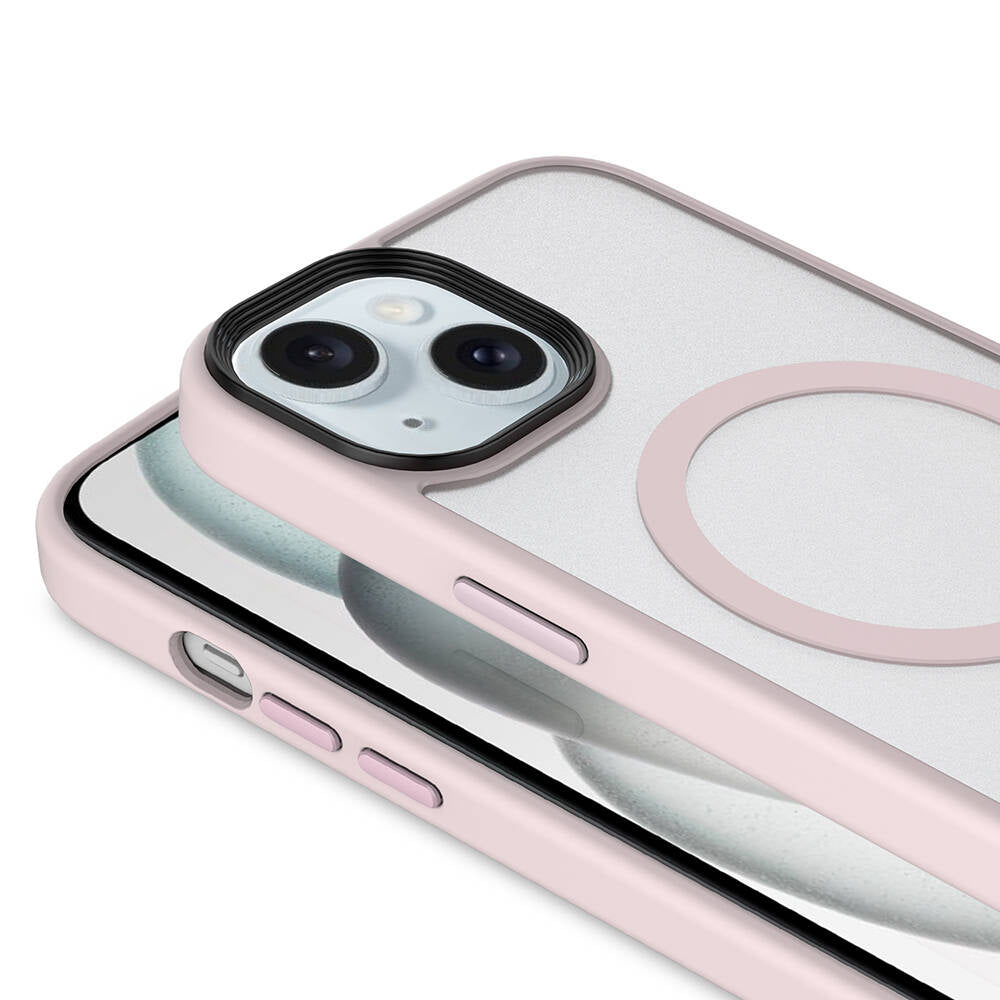 Cepax Matte Magsafe iPhone 13 Mat Arka Yüzey Kablosuz Şarj Özellikli Telefon Kılıfı - 9