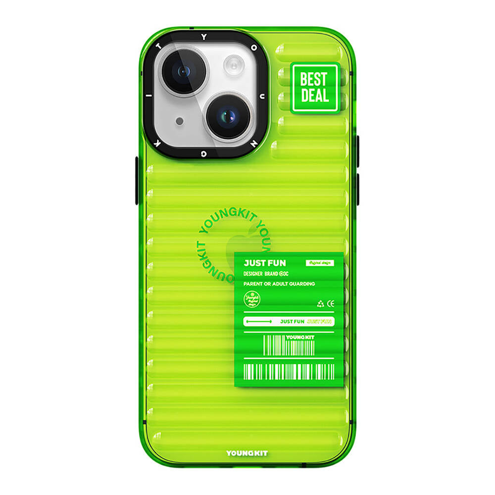 YoungKit Fluorite Serisi iPhone 13 Şeffaf Renkli Tasarım Telefon Kılıfı - 2