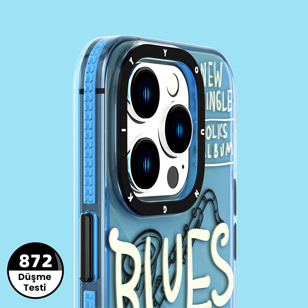 YoungKit Jazz Serisi iPhone 13 Şeffaf Renkli Yazı Temalı Tasarım Telefon Kılıfı - 7