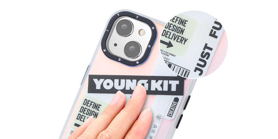 YoungKit Fashion Culture Time Serisi iPhone 13 Telefon Kılıfı - 8
