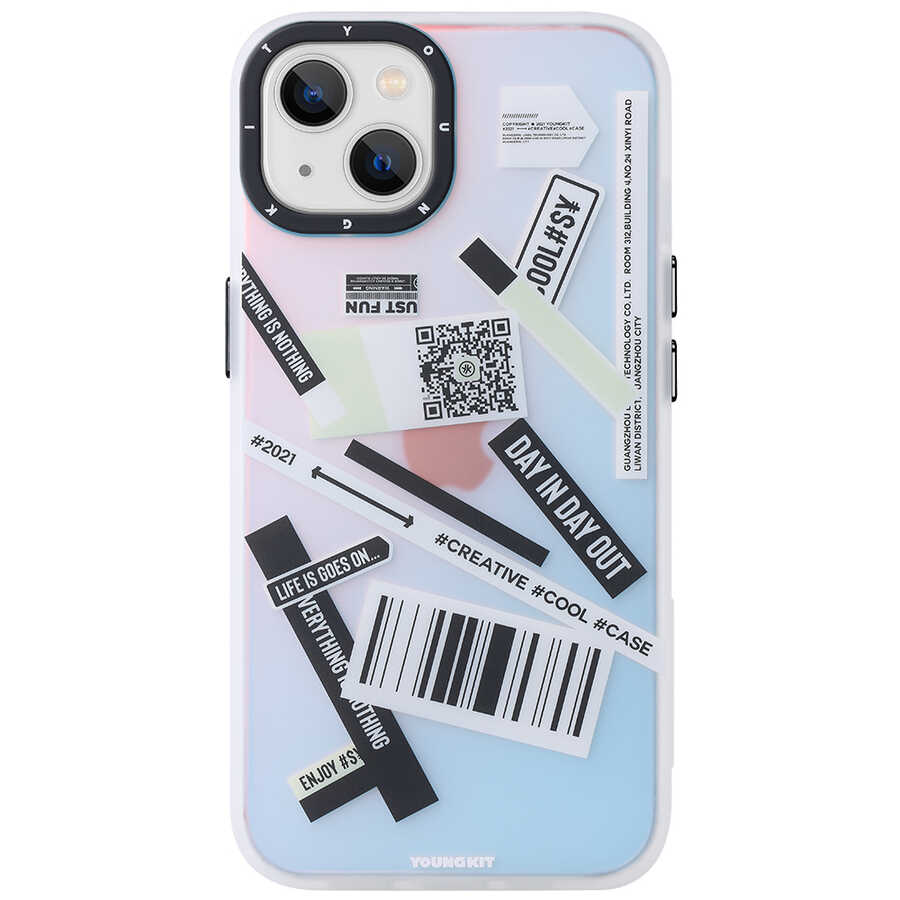 YoungKit Fashion Culture Time Serisi iPhone 13 Telefon Kılıfı - 15