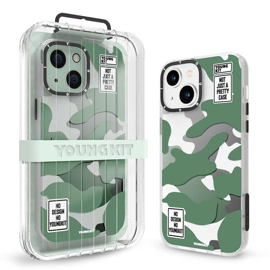 iPhone 13 Kılıf YoungKit Kamuflaj Serisi Kılıf - 3
