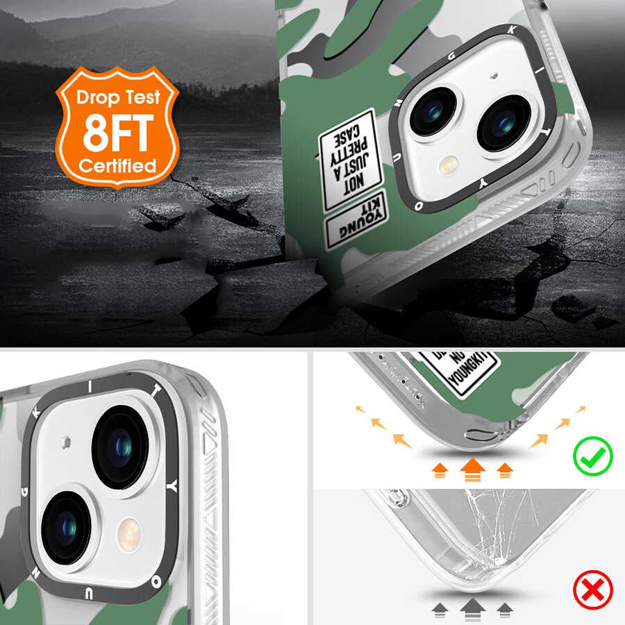 iPhone 13 Kılıf YoungKit Kamuflaj Serisi Kılıf - 4