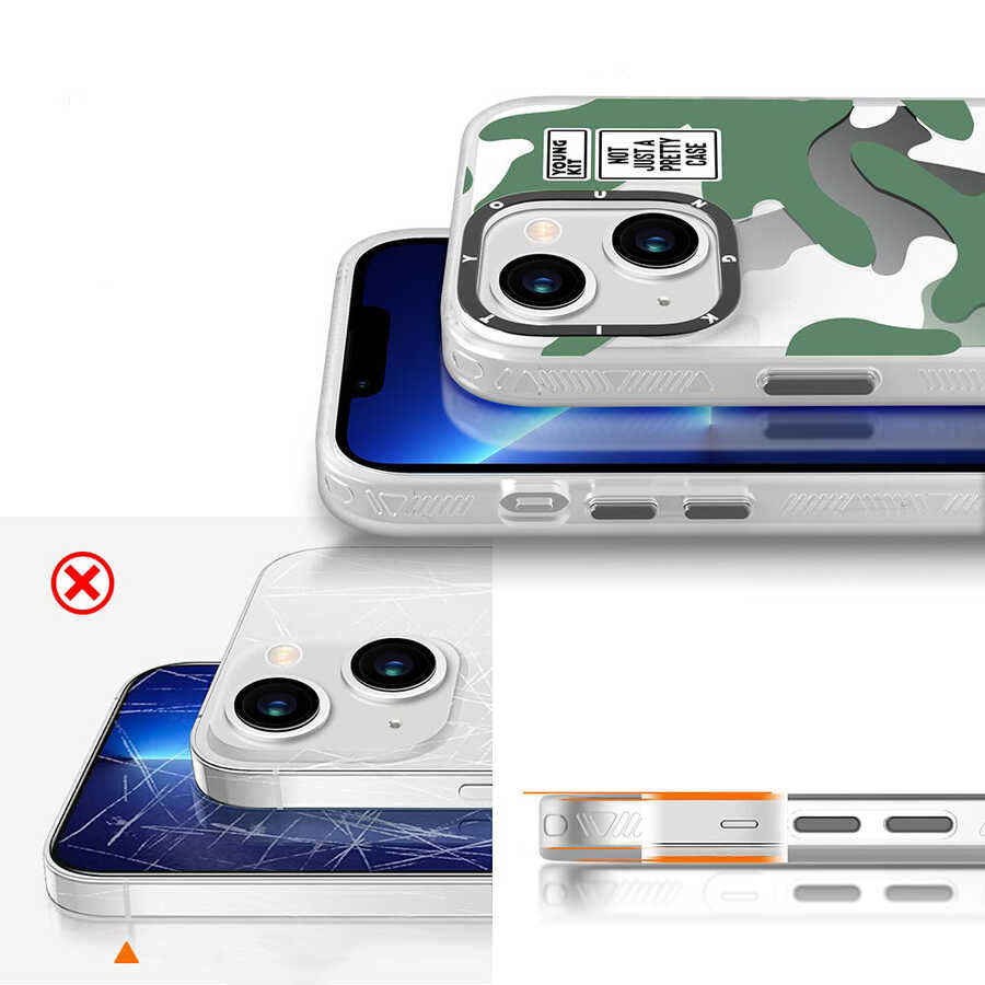 iPhone 13 Kılıf YoungKit Kamuflaj Serisi Kılıf - 5