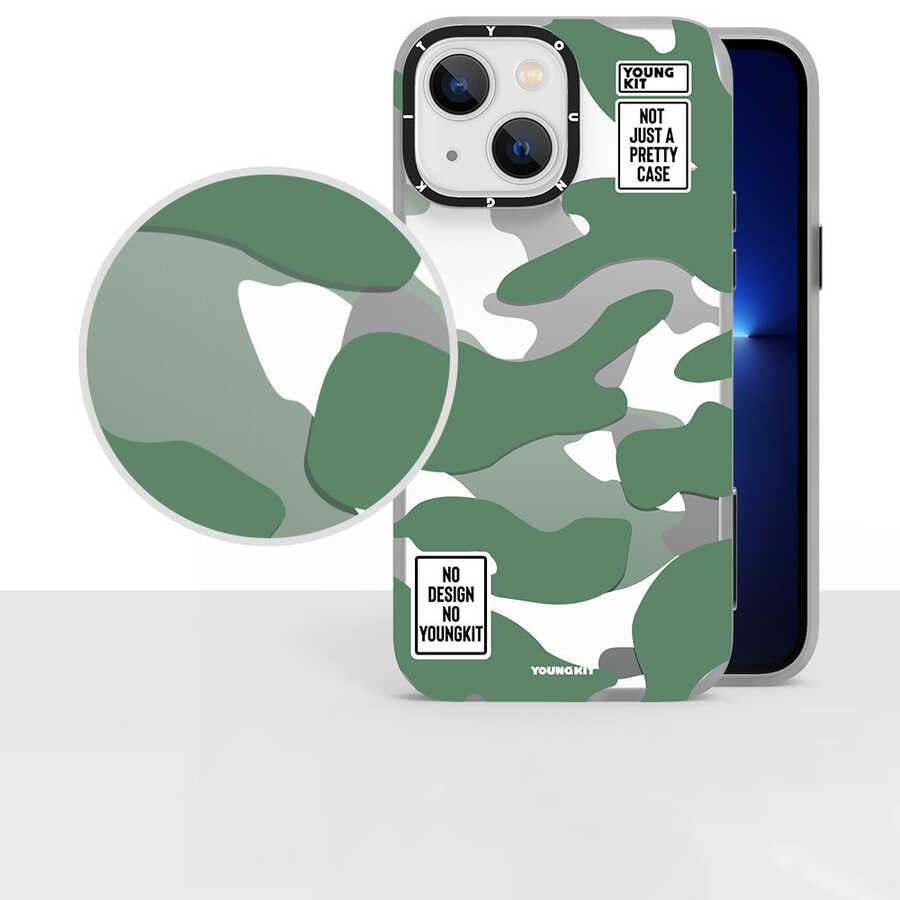 iPhone 13 Kılıf YoungKit Kamuflaj Serisi Kılıf - 7