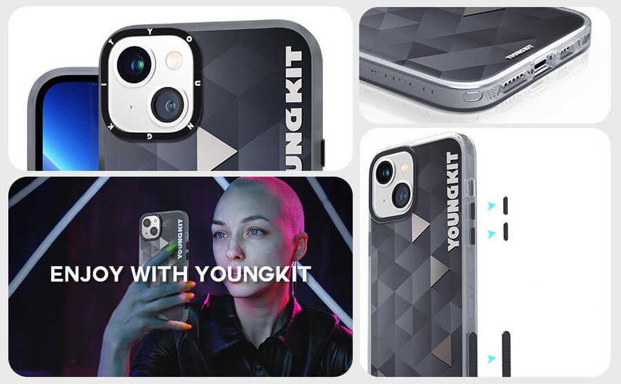YoungKit Klasik Serisi iPhone 13 Telefon Kılıfı - 4