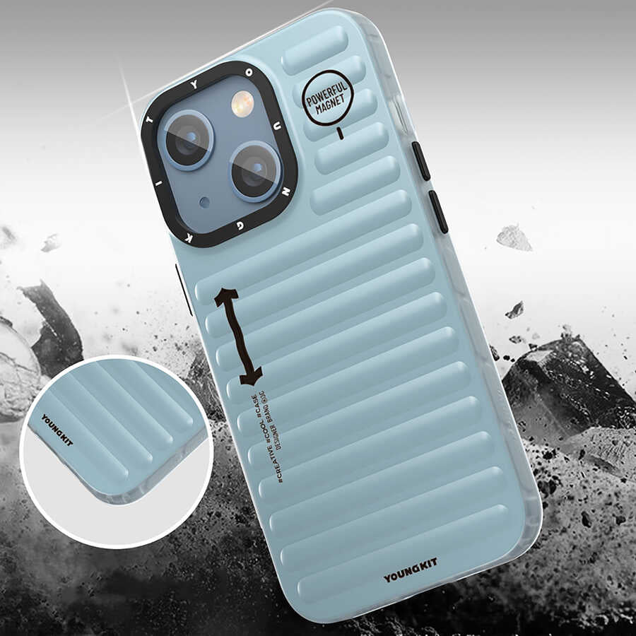 YoungKit Plain Coloured Serisi iPhone 13 Telefon Kılıfı - 6