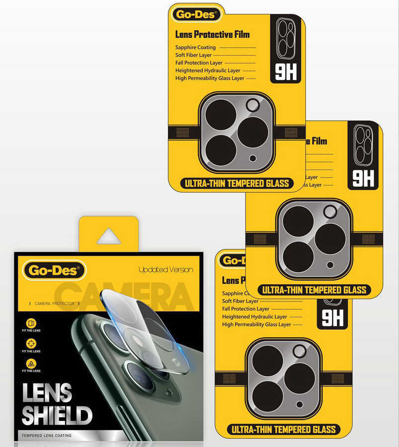 Go Des Lens Shield iPhone 13 Mini Kamera Lens Koruyucu - 5