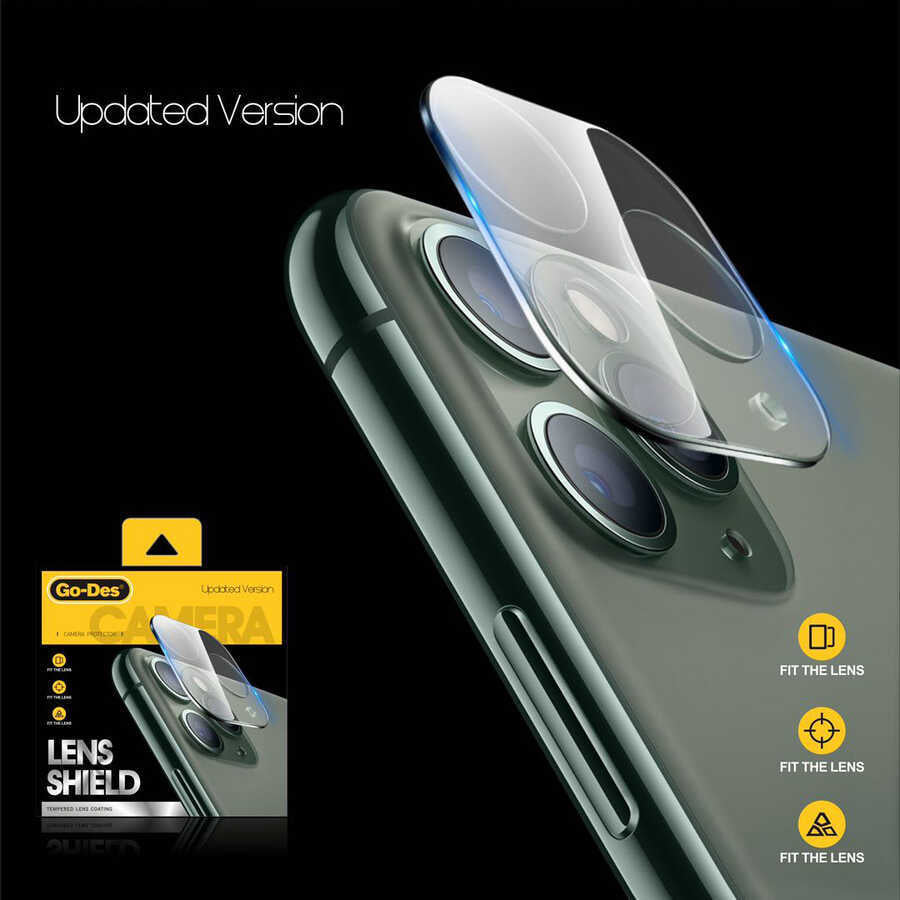 Go-Des Lens Shield iPhone 13 Pro Kamera Lens Koruyucu - 6