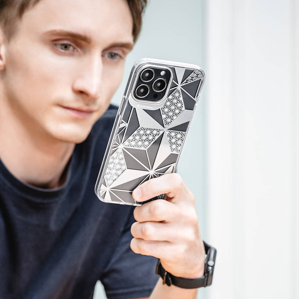 Switcheasy Artist Asanoha iPhone 13 Pro Çift IMD Baskılı Lisanslı Kılıf