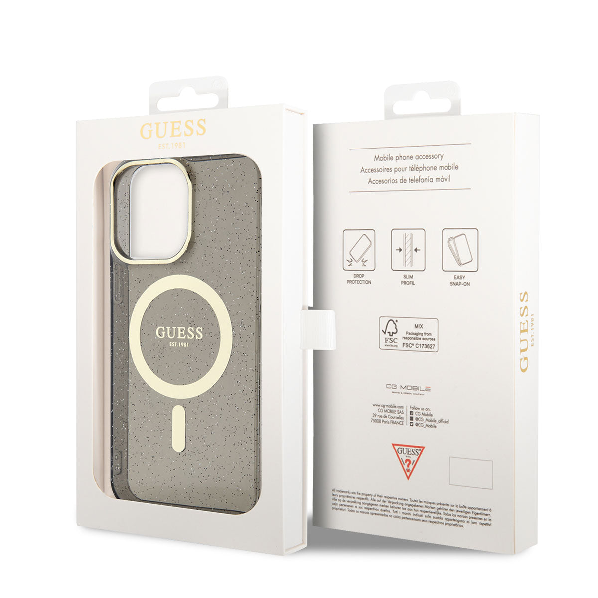 Guess iPhone 13 Pro Magsafe Şarj Özellikli Glitter Telefon Kılıfı - 7