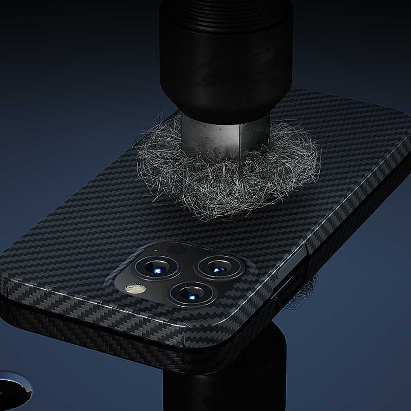 iPhone 13 Pro Kılıf M-safe Özellikli Karbon Fiber Benks Essential Kevlar Kılıf - 5