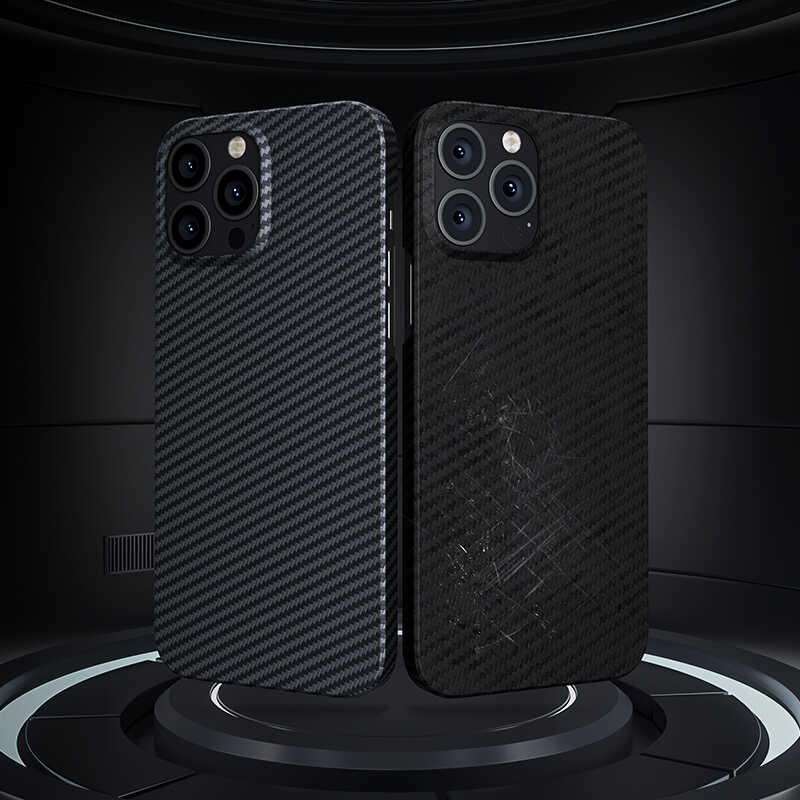 iPhone 13 Pro Kılıf M-safe Özellikli Karbon Fiber Benks Essential Kevlar Kılıf - 6