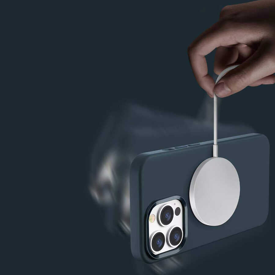 Wiwu M-safe iPhone 13 Pro Magsafe Silikon Telefon Kılıfı - 13