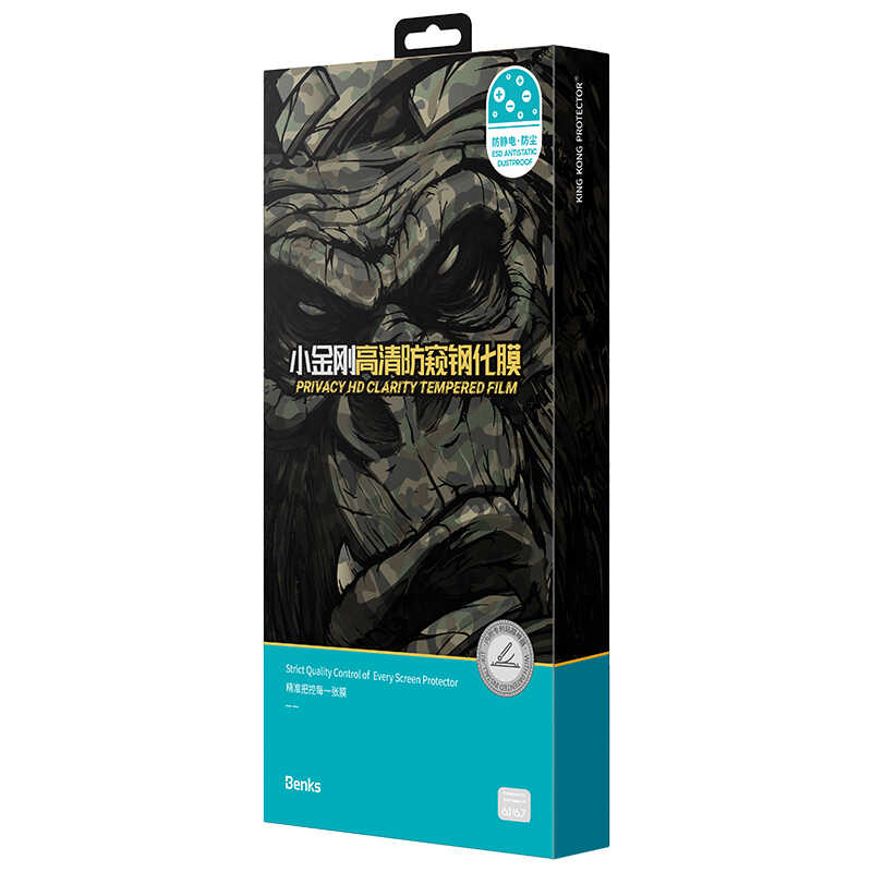 iPhone 13 Pro Max Benks Little KingKong Privacy Cam Ekran Koruyucu - 6