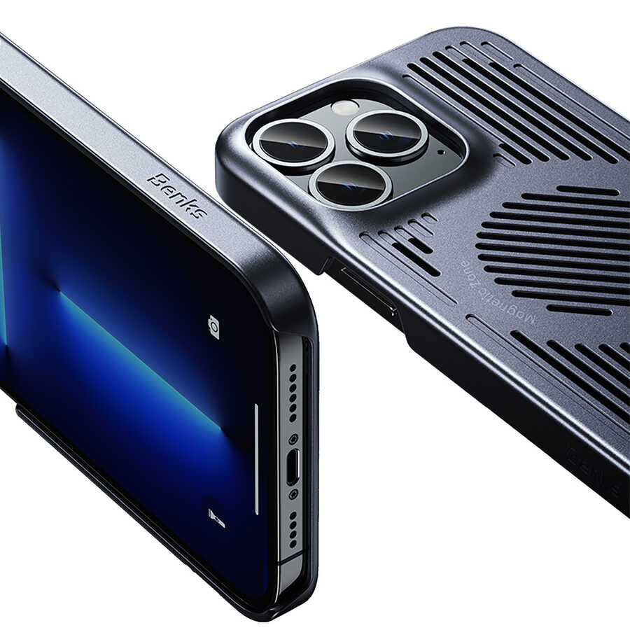 Benks Bizzard iPhone 13 Pro Max Kılıf Soğutucu Özellikli Oyuncu Telefon Kılıfı - 3