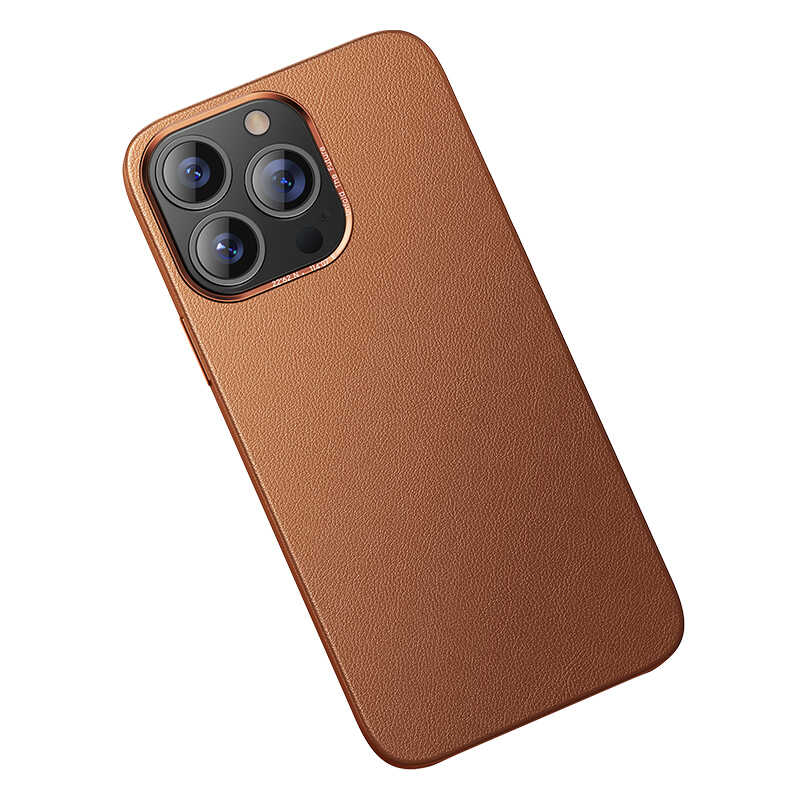 Benks iPhone 13 Pro Max Magnetic Hakiki Deri Telefon Kılıfı - 9