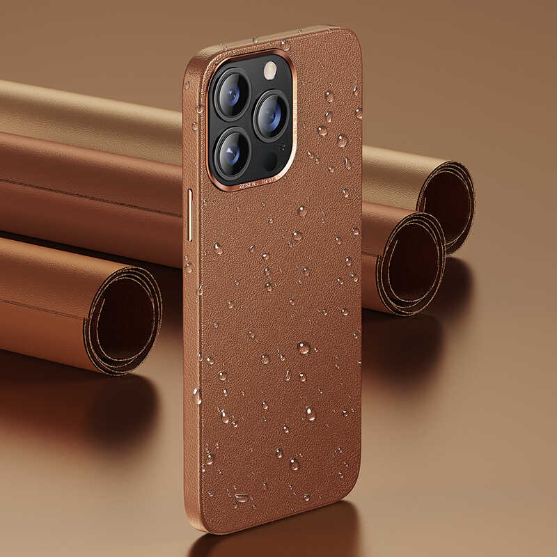 Benks iPhone 13 Pro Max Magnetic Hakiki Deri Telefon Kılıfı - 5