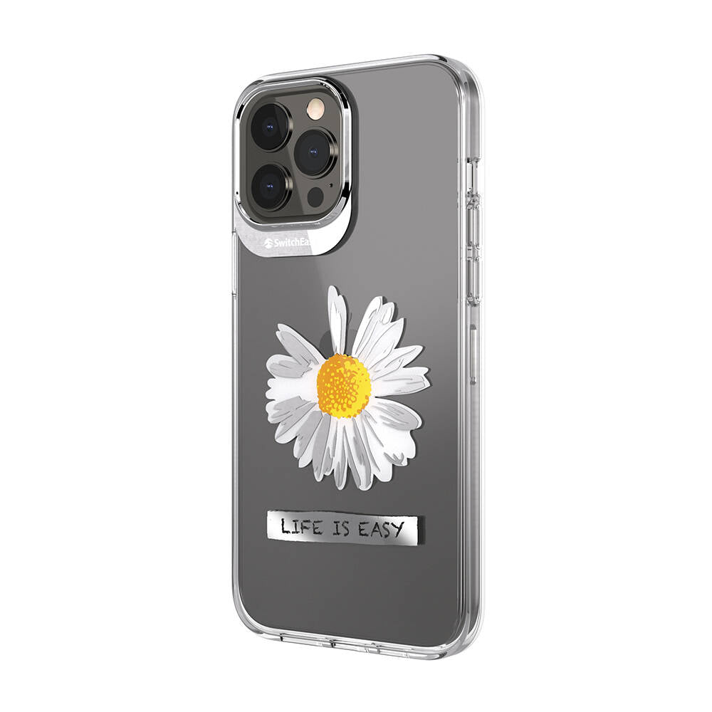 Switcheasy Artist Daisy iPhone 13 Pro Max Çift IMD Baskılı Lisanslı Kılıf