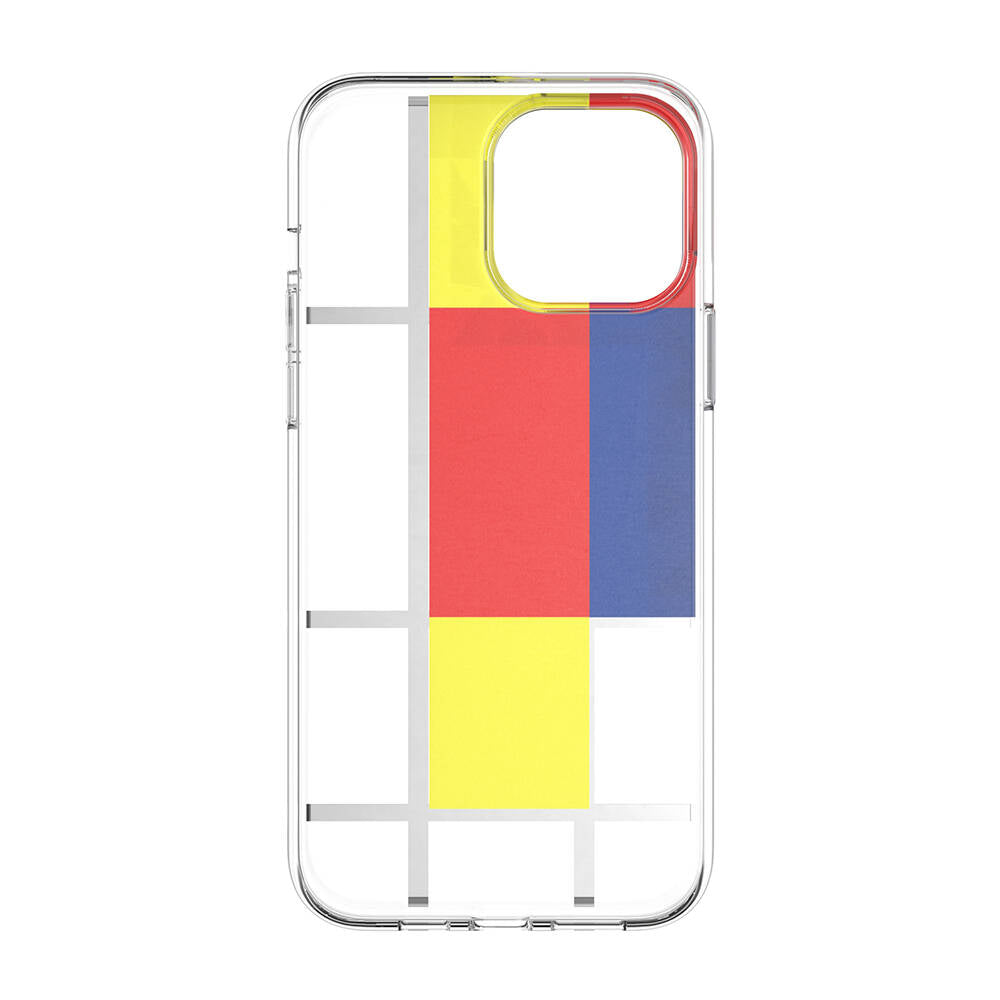 Switcheasy Artist Mondrian iPhone 13 Pro Max Çift IMD Baskılı Lisanslı Kılıf