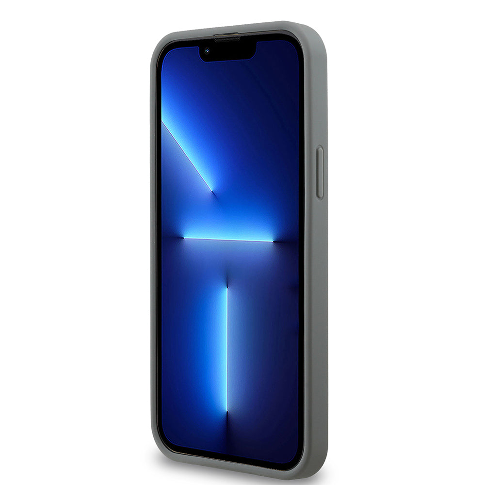 Guess iPhone 13 Pro Max Orjinal Lisanslı Taşlı Arka Yüzey Üçgen Logolu Telefon Kılıfı