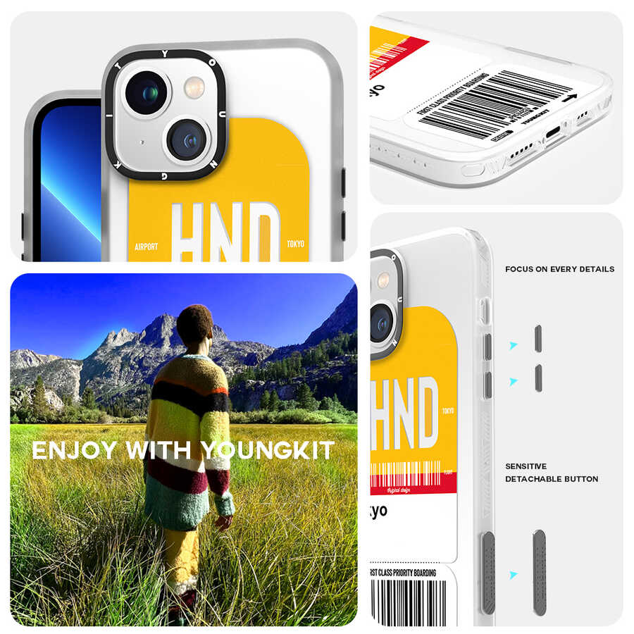 YoungKit Any Time Trip Serisi iPhone 13 Telefon Kılıfı - 8