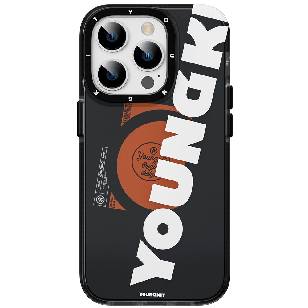 Youngkit Binfen Serisi iPhone 13 Pro Max Kılıf M-safe Şarj Özellikli Yazı Temalı Telefon Kılıfı - 7