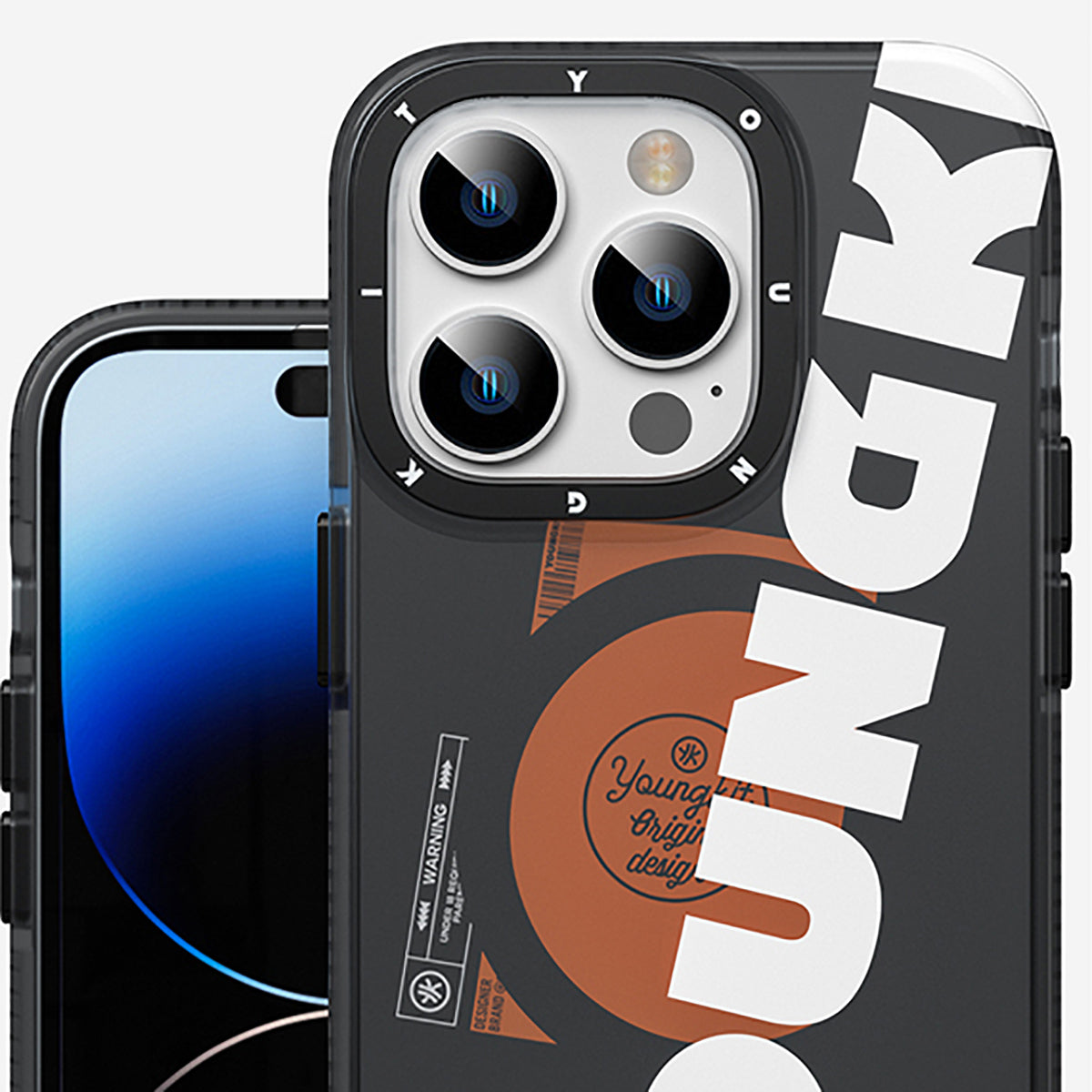 Youngkit Binfen Serisi iPhone 13 Pro Max Kılıf M-safe Şarj Özellikli Yazı Temalı Telefon Kılıfı - 8
