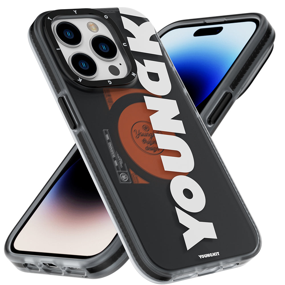 Youngkit Binfen Serisi iPhone 13 Pro Max Kılıf M-safe Şarj Özellikli Yazı Temalı Telefon Kılıfı - 9