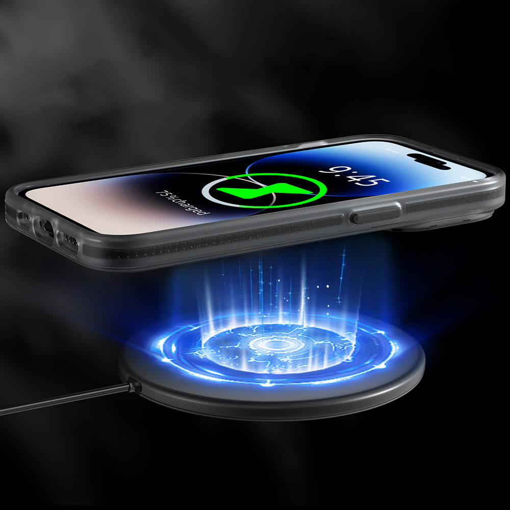 Youngkit Binfen Serisi iPhone 13 Pro Max Kılıf M-safe Şarj Özellikli Yazı Temalı Telefon Kılıfı - 4